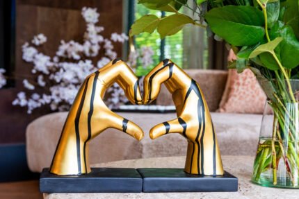 Boekenstandaard Love (Black/gold)